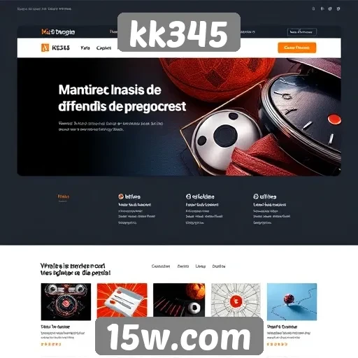 Evolução do design no site kk345