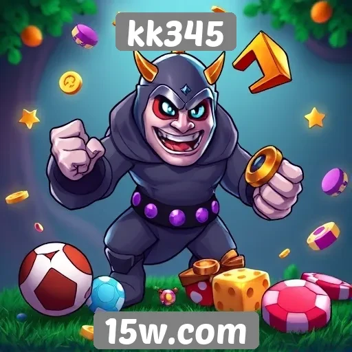 Diversidade de jogos disponíveis no kk345